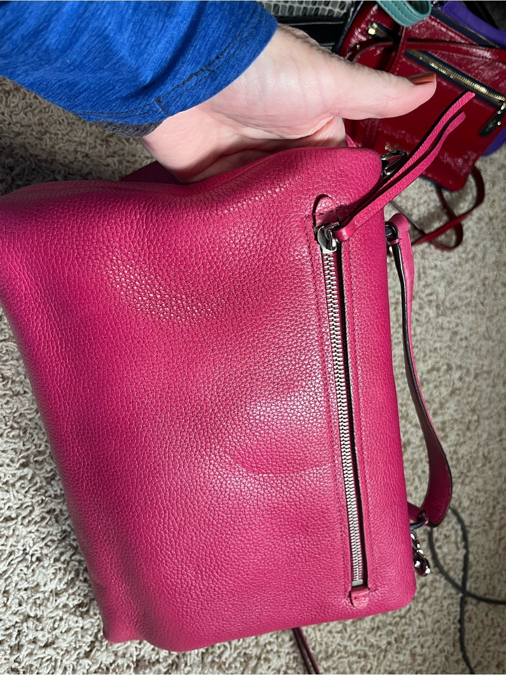 Coach Pink Leather Crossbody Bag - Picture 5 of 13